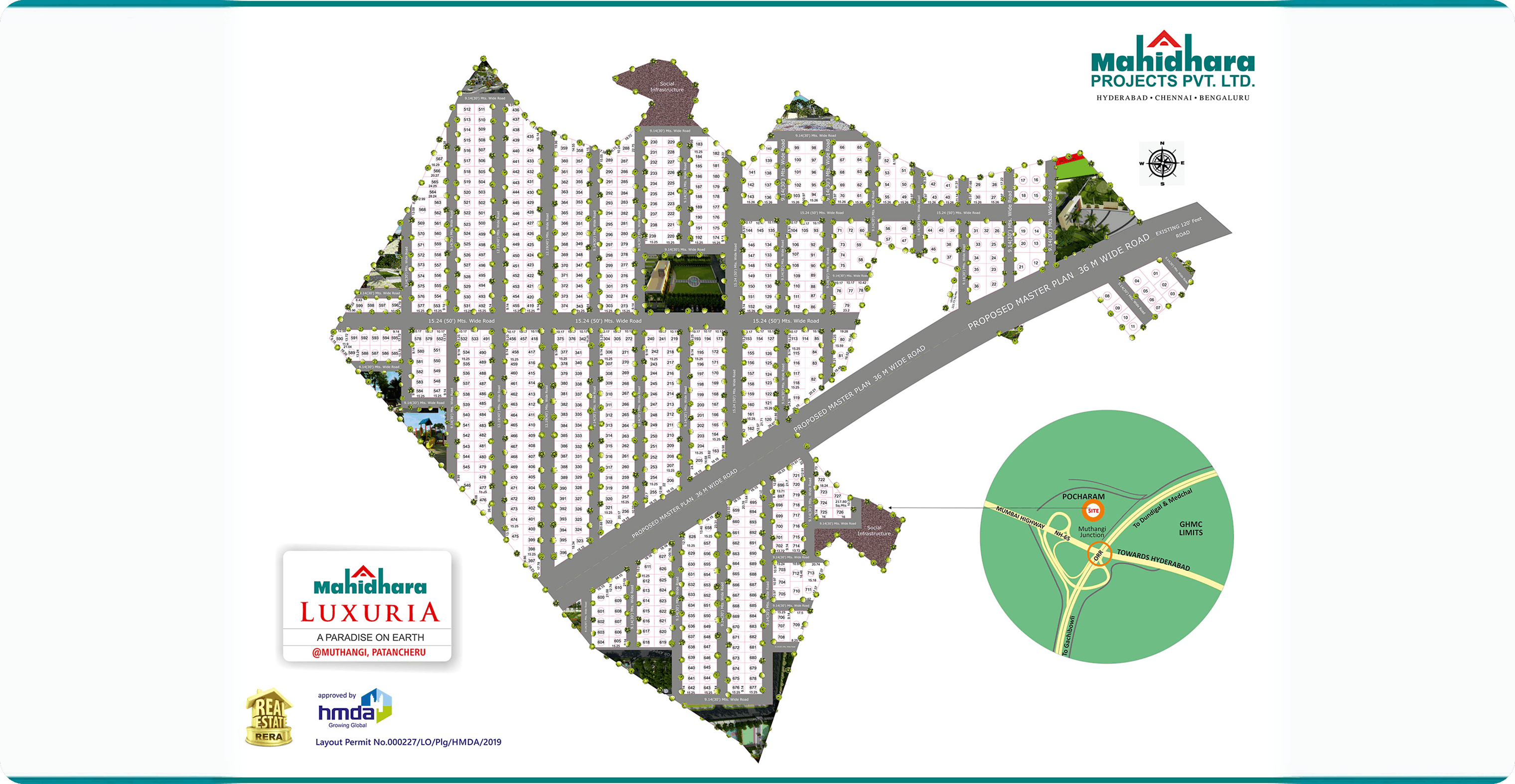 Mahidhara Luxuria master plan